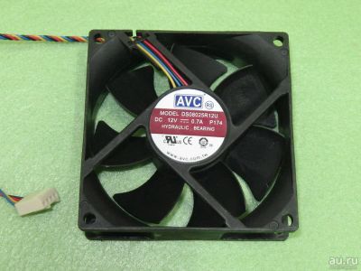 Лот: 13626280. Фото: 1. Вентилятор AVC DS08025R12U, до... Системы охлаждения