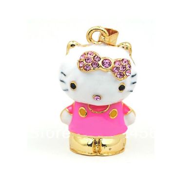 Лот: 3205775. Фото: 1. Флешка Hello Kitty 4 GB, в подарок. USB-флеш карты