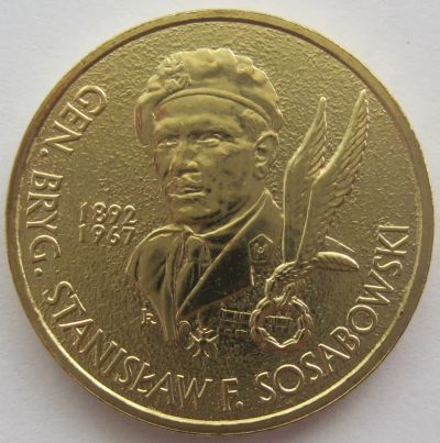 Лот: 6440091. Фото: 1. 2 злотых 2004. Бригадный генерал... Европа