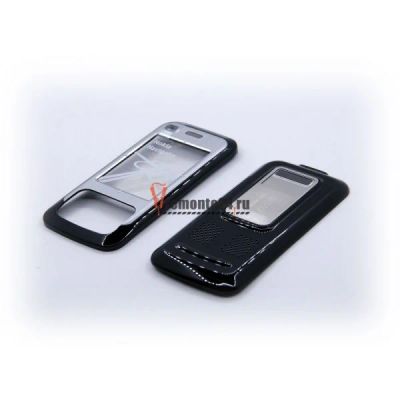 Лот: 4876479. Фото: 1. Корпус Nokia 6111 черный с белым. Корпуса, клавиатуры, кнопки