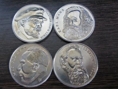 Лот: 4420242. Фото: 1. Куба 1 песо 2002 г - 4шт "Вожди... Америка