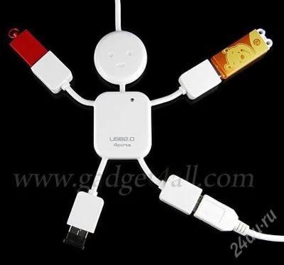 Лот: 1548299. Фото: 1. Хаб USB Человечек. Другое (периферия)