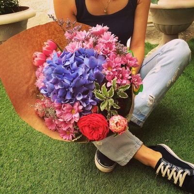 Лот: 8164845. Фото: 1. Сборный букет. Цветы на Щорса... Свежие цветы