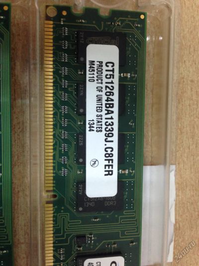 Лот: 6724932. Фото: 1. 4GB DDR-3 Crucial Состояние новой... Оперативная память