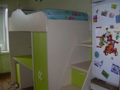 Лот: 7592239. Фото: 1. Кровать-чердак фабрики Нильс. Комплекты детской мебели