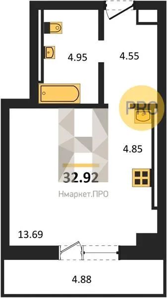 Лот: 21635552. Фото: 1. Квартира по адресу Зорге ул... Квартиры, студии