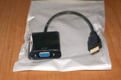 Лот: 15219176. Фото: 1. Hdmi-Vga кабель адаптер переходник. Шлейфы, кабели, переходники