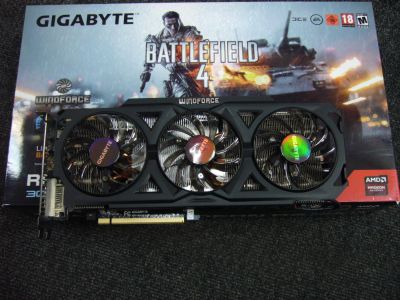 Лот: 4319394. Фото: 1. Видеокарта Gigabyte r9 280x (GV-R928XOC-3GD-GA... Видеокарты