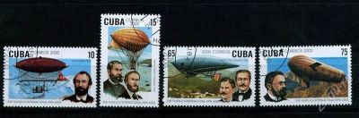 Лот: 2207062. Фото: 1. куба 2000 дирижабли. Марки