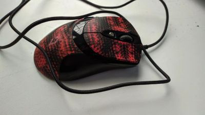 Лот: 13993868. Фото: 1. Мышь лазерная A4Tech XL-740K Black-Red... Клавиатуры и мыши