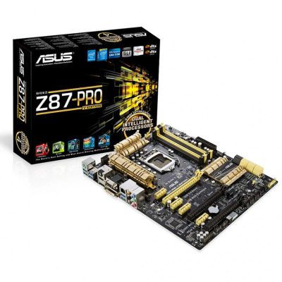 Лот: 12843240. Фото: 1. Материнская плата Asus Z87-PRO. Материнские платы