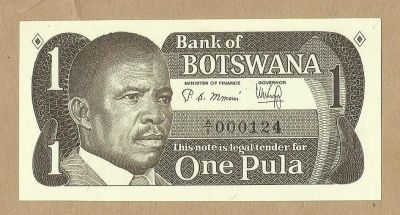 Лот: 10844460. Фото: 1. Ботсвана 1 пула 1983. Африка