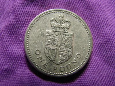 Лот: 3118039. Фото: 1. 1 фунт 1988, Соединённое Королевство... Великобритания и острова