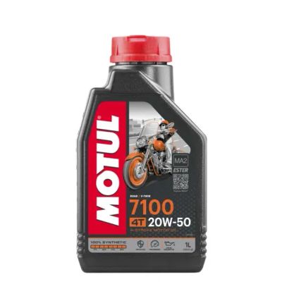 Лот: 20570516. Фото: 1. MOTUL 7100 4T 20w50 1 л (масло... Масла, жидкости