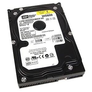 Лот: 3299334. Фото: 1. Western digital WD800 IDE 80Gb. Жёсткие диски (HDD)