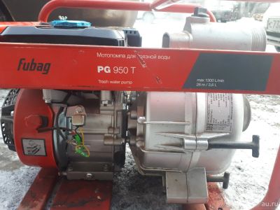 Лот: 13035900. Фото: 1. Мотопомпа Fubag PG 950T для грязной... Насосы садовые, мотопомпы