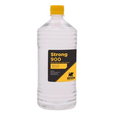 Лот: 25121759. Фото: 1. Уайт-спирит Strong 900, 1 л, Нефтехимик... Краски, лаки, растворитель