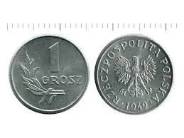Лот: 5064029. Фото: 1. 1 грош Польша 1949г. Европа