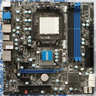 Лот: 2094609. Фото: 1. AM3 MSI на 880G. Micro-ATX. Играюче... Материнские платы