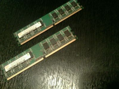 Лот: 8933421. Фото: 1. Ddr2 hunix 2гб * 1шт pc2 5300u... Оперативная память