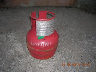 Лот: 460328. Фото: 1. Баллон пропановый 5л. (пустой). Другие (дрова, топливо)
