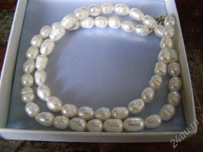 Лот: 297903. Фото: 1. бусы из речного жемчуга, китай. Колье