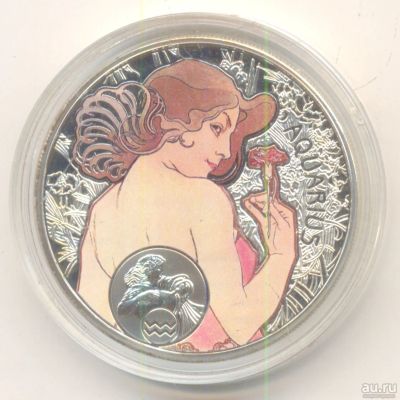 Лот: 14458171. Фото: 1. Ниуэ 1 $ 2010 - Знаки зодиака... Австралия и Океания