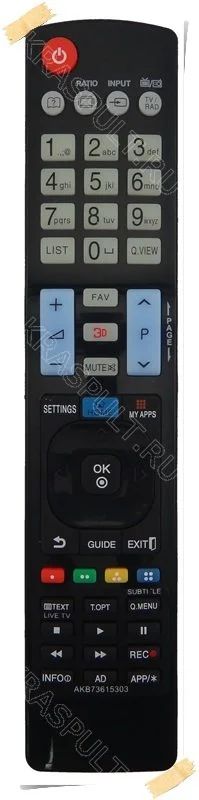 Лот: 10959722. Фото: 1. Пульт LG AKB73615303. Новый! Гарантия... Пульты ДУ