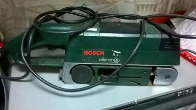 Лот: 9836362. Фото: 1. Ленточная шлифмашина Bosch PBS... Электроинструмент
