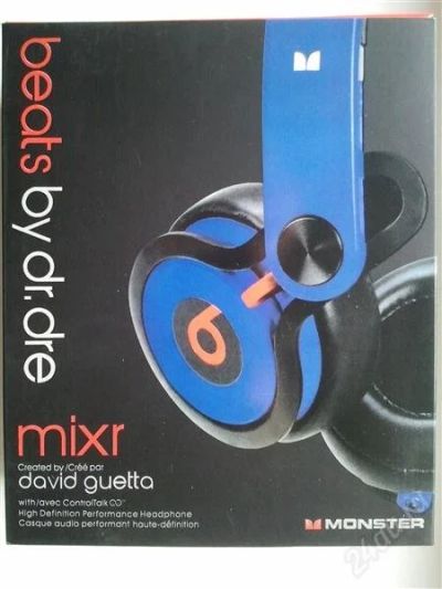 Лот: 2561396. Фото: 1. Monster beats mixr DJ david guetta... Наушники, гарнитуры