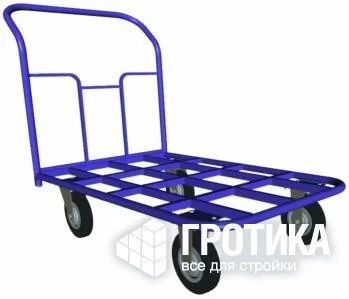 Лот: 13538385. Фото: 1. Тележка платформенная ТК 7 с решетчатым... Промышленное