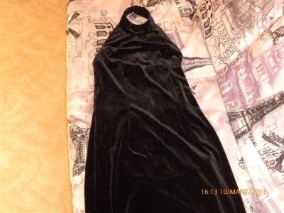 Лот: 2589847. Фото: 1. длинное платье из бархата р.46-48. Платья