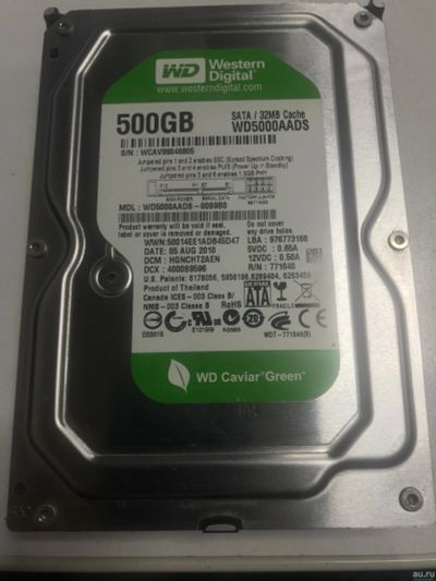 Лот: 18352591. Фото: 1. Жёсткий диск б/у HDD 500 Gb SATA-II... Жёсткие диски (HDD)