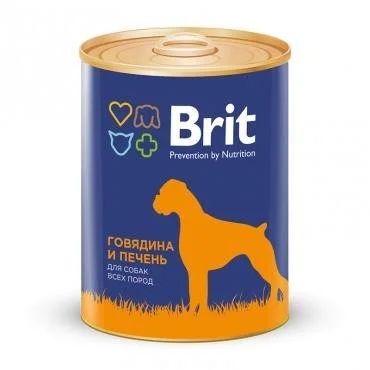 Лот: 15054757. Фото: 1. Brit (Брит) Говядина/Печень 850гр... Корма
