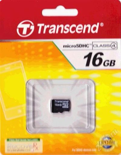 Лот: 1533771. Фото: 1. MicroSD/ SDHC 16 GB Карта памяти... Карты памяти