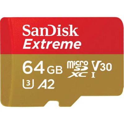 Лот: 23495034. Фото: 1. Карта памяти SanDisk 64GB Extreme... Карты памяти
