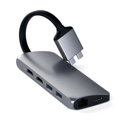 Лот: 25848533. Фото: 1. USB-хаб Satechi USB-C Dual Multimedia... USB хабы