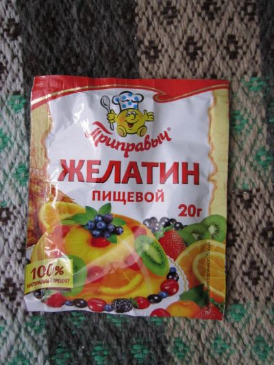 Лот: 6911012. Фото: 1. Желатин. Приправы, специи