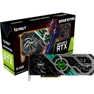 Лот: 19172799. Фото: 1. Видеокарта Palit GeForce RTX 3070... Видеокарты