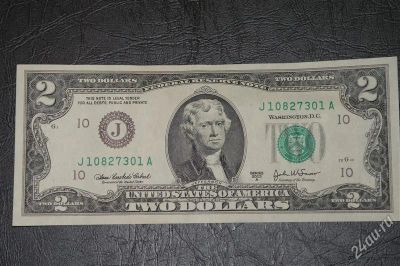Лот: 1599254. Фото: 1. 2 доллара США. Америка