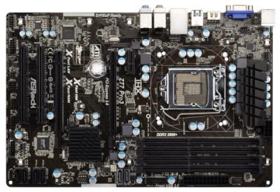 Лот: 3944192. Фото: 1. ASRock Z77 Pro3. Материнские платы