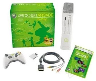 Лот: 304815. Фото: 1. XBOX 360 Arcade + 2-й проводной... Игровые приставки, консоли