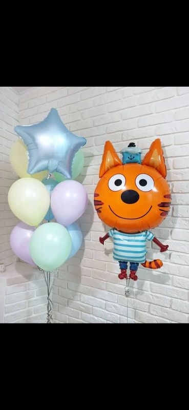 Лот: 12700635. Фото: 1. Ростовая фигура + фонтан. Гелиевые... Воздушные шары