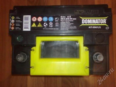 Лот: 290220. Фото: 1. Аккумулятор Dominator 55Ah. Электрооборудование