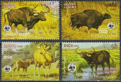 Лот: 25033295. Фото: 1. 1986. Камбоджа. Всемирная охрана... Марки