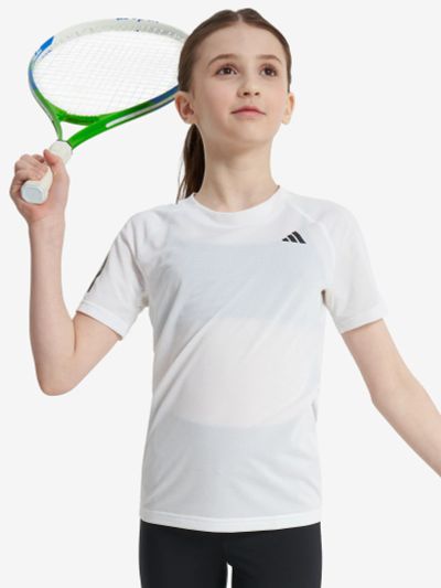 Лот: 22405060. Фото: 1. Футболка для девочек adidas Club... Другое (спортивная одежда)