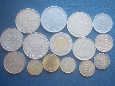 Лот: 11718536. Фото: 1. Турция - набор монет одним лотом... Наборы монет