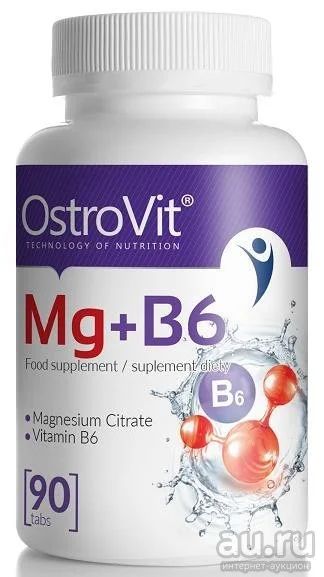 Лот: 8710048. Фото: 1. Mg+B6 от OstroVit (Спортивное... Спортивное питание, витамины
