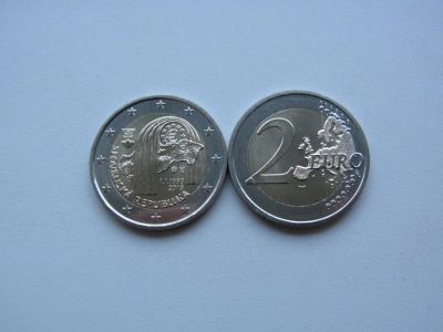 Лот: 12513398. Фото: 1. Словакия 2 евро 2018 " 25 лет... Европа