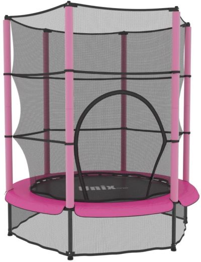 Лот: 22355987. Фото: 1. Батут Unix Kids 4,6 ft Pink (140... Детские спортивные комплексы, батуты